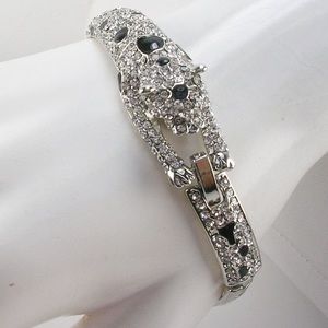 Signed Kenneth Jay Lane Panther Bracelet